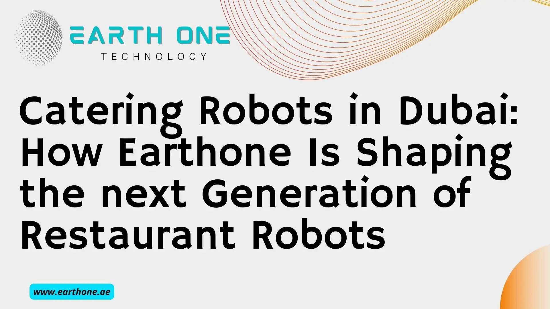 Catering Robots, Earth One Technology is KEENON Authorise Distributor in Dubai, UAE